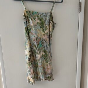 Show Me Your MuMu Tropical Leaf Print Mini Dress